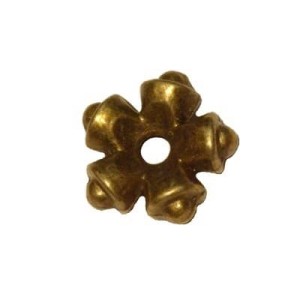 Lot de 10 Perles intercalaire metal couleur bronze-11mm