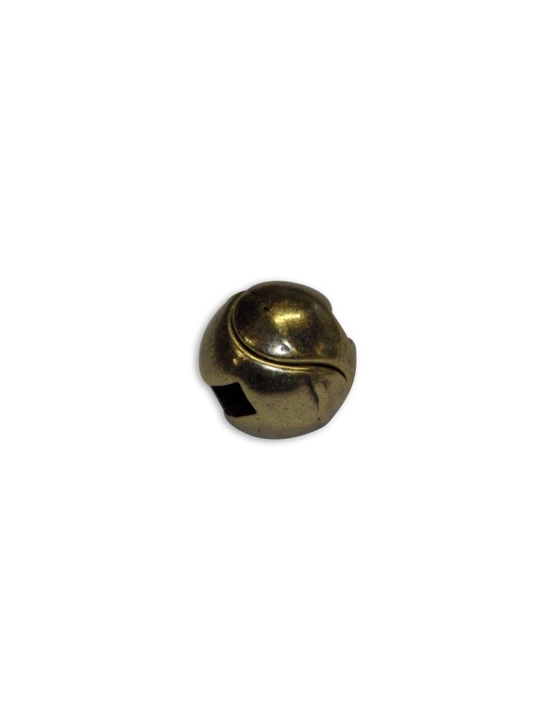 Fermoir magnetique boule placage bronze pour lacet plat