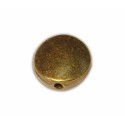 Sachet de 10 Perles lentilles lisses couleur bronze-9mm