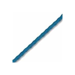 Cordon de daim tresse 5mm rond bleu turquoise