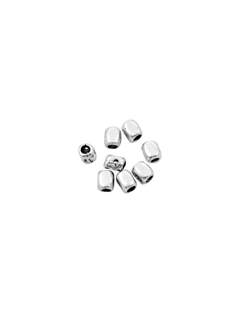 Poche de 50 Petites perles cubes sans plomb et sans nickel-3mm