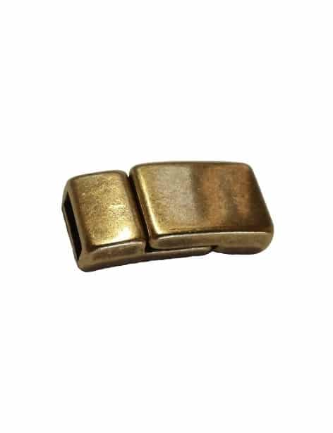 Petit fermoir magnetique lisse bronze-17mm