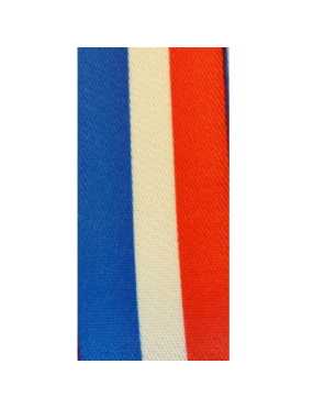 Elastique fantaisie plat 36mm imprime drapeaux francais-vente au cm