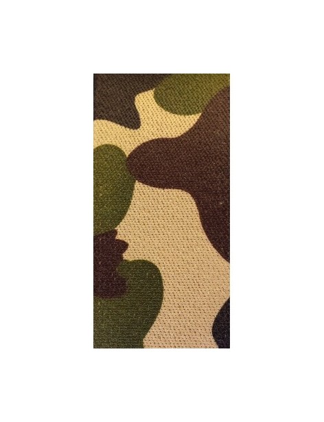 Elastique fantaisie plat 36mm imprime camouflage vert-vente au cm