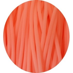 Cordon rond de PVC creux opaque saumon-2mm