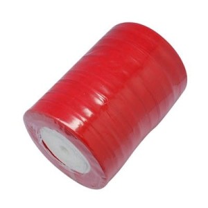 Ruban organza rouge transparent-10mm