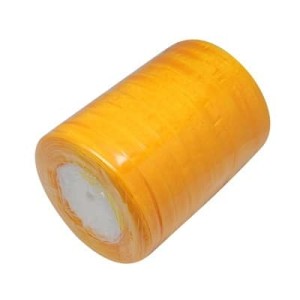 Ruban organza orange transparent-10mm