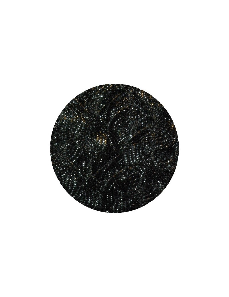 Serpentine lurex noir-6mm