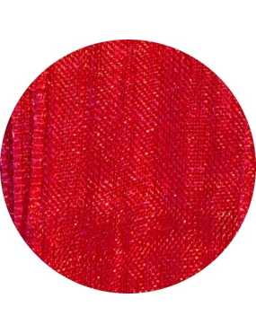 Ruban mousseline rouge vendu au mètre-15mm