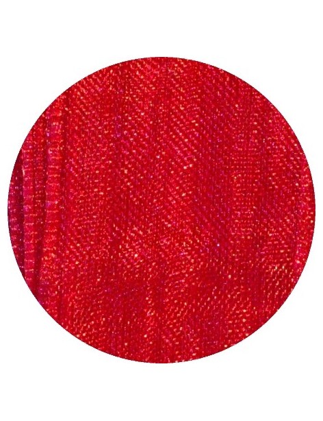 Ruban mousseline rouge vendu au mètre-15mm