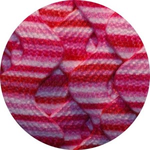 Serpentine rose et blanche à rayures-10mm