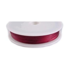 Bobine de fil cable lie de vin-0.45mm-10m