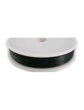 Bobine de fil cable noir-0.45mm-10m