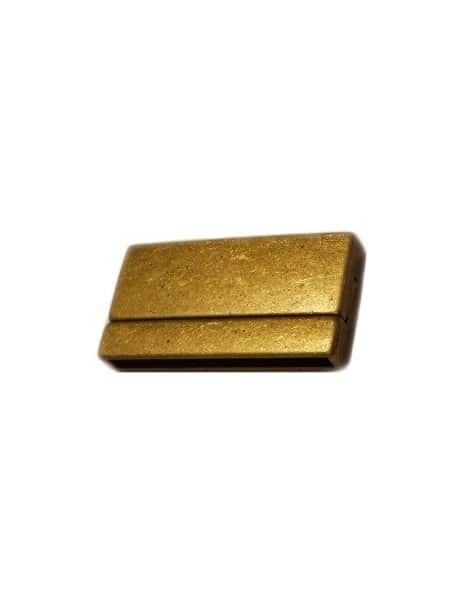 Fermoir magnétique lisse bronze pour cuir de 40mm-43mm