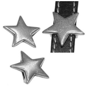 Passant étoile pour cuir plat de 10mm