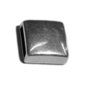 Passant carré lisse pour cuir plat de 10mm