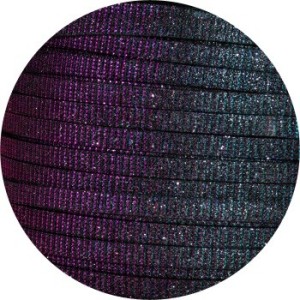 Cuir plat de 5mm irisé couleur bleu vert rose-vente au cm