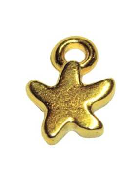 Petite étoile à suspendre couleur or de 9mm