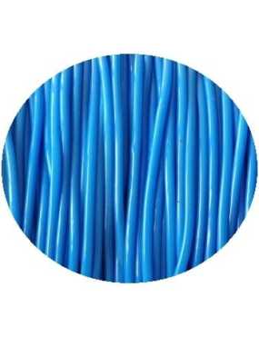 Cordon pvc creux de couleur bleue-2mm