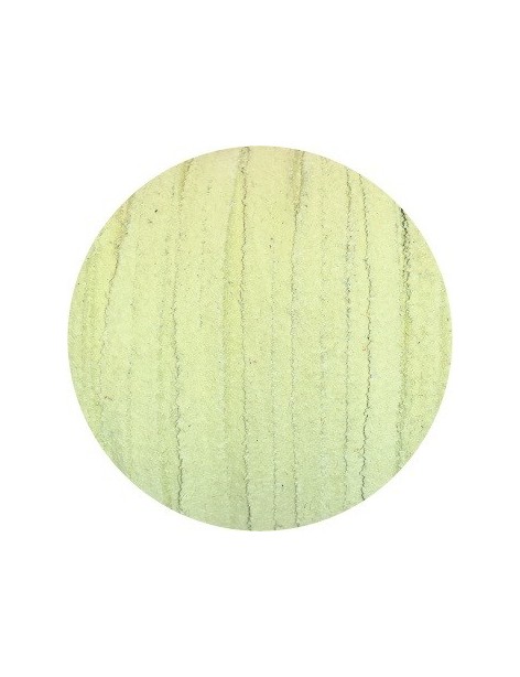 Cuir plat brut de 4mm de couleur pistache vendu à la coupe au mètre
