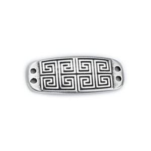 Plaque rectangle avec motifs Grecs pour bracelet