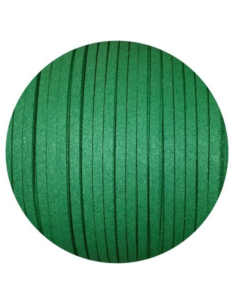Lacet de suedine de 3mm vert sapin