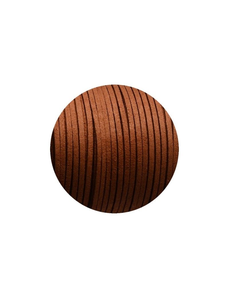 Lacet de suedine 3x1.4mm-chocolat
