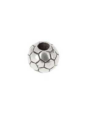 Perle ballon de foot avec trou de 5mm