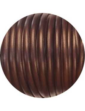Cuir plat de 5mm de couleur marron foncé en vente au cm-Premium