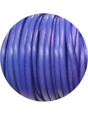 Cuir plat de 5mm bleu ou violet ou les 2 vendu à la coupe au mètre-Premium