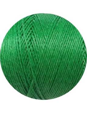Cordon de lin ciré rond vert fabriqué en Espagne