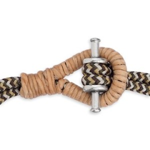 Barre en forme d'haltère de 24mm couleur or ou fermoir crochet