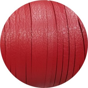 Cuir plat 3mm souple réversible rouge en vente au cm