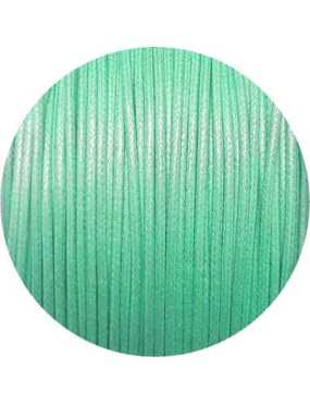 Cordon de coton cire rond de 1mm vert turquoise clair-Italie