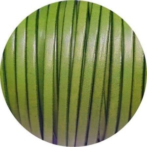 Cuir plat lisse de 5mm vert pistache en vente au cm-Premium