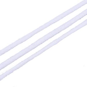 Echeveau de 25 mètres de fil élastique blanc de 2.4mm en nylon