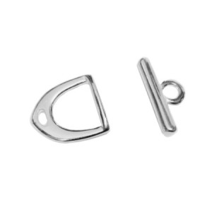 Fermoirs Toggle En Métal Pour Bijoux - Lot De 10, Taille 15 Mm, Couleur Gris - Pour Bracelets Et Colliers DIY