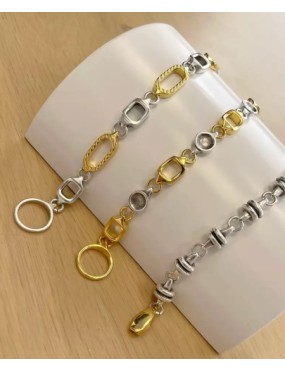 Rectangle ajouré de 16mm pour réaliser chaines et bracelet en placage argent
