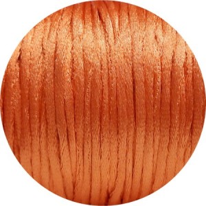Queue de rat de 2mm en nylon orange saumoné