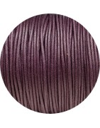 Cordon de coton cire rond de 1.8mm aubergine-Italie