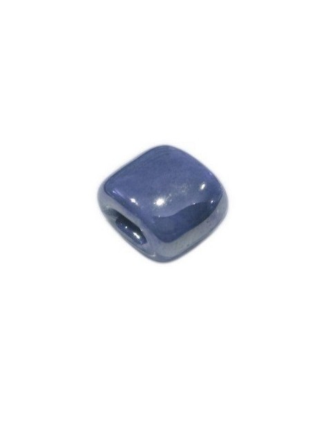Passant bleu gris de 12mm en ceramique pour cuir plat de 5mm