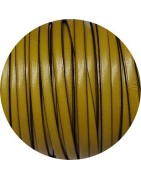 Nouveau cuir plat lisse de 5mm cumin satiné brillant en vente au cm-Premium
