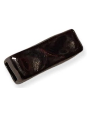 Fermoir magnétique black lisse et bosselé pour cuir plat de 5mm