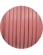 Nouveau cuir plat lisse de 5mm rose candy en vente au cm