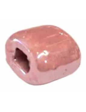 Passant rose de 12mm en céramique pour cuir plat de 5mm