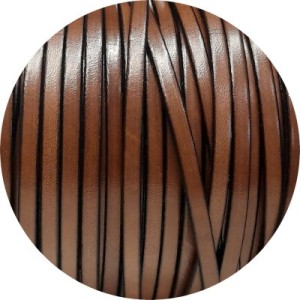 Cuir plat de 5mm de couleur marron café en vente au cm-Premium