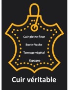 Cuir plat lisse de 5mm houmous satiné brillant en vente au cm-Premium