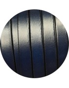 Cuir plat de 10mm de couleur bleu marine soutenu vendu au cm