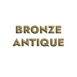 Grosse chaine aluminium couleur bronze antique-19mm