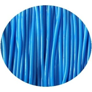 Cordon pvc creux de couleur bleue-2mm